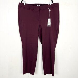 NWT Lane Bryant The Allie Pants Sexy Stretch Plum Purple Plus Size 22R